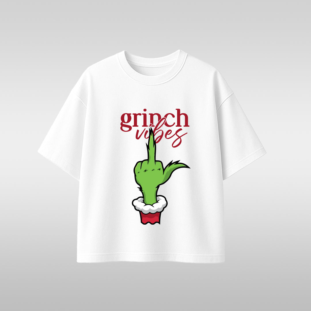 Grinch Vibes T-Shirt – Funny Christmas Holiday Tee