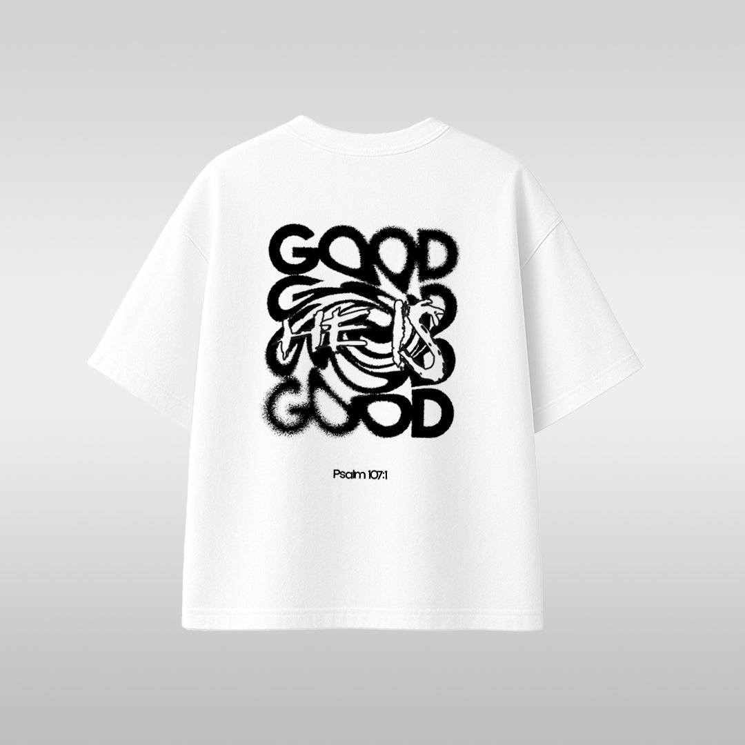 Good Vibes T‑Shirt — 'GOOD GOOD' Graphic Tee (Back Print)