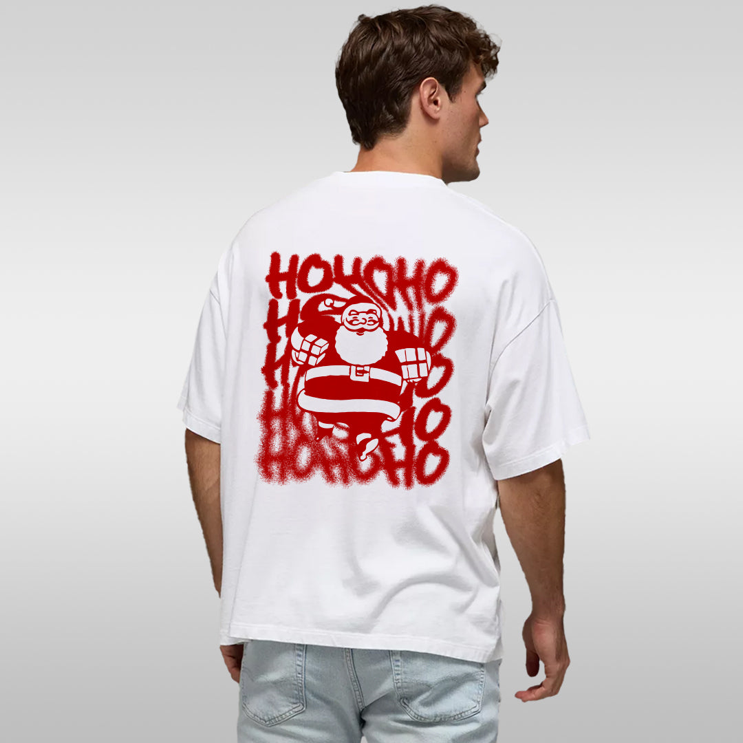 Santa Ho Ho Ho Back-Print T-Shirt