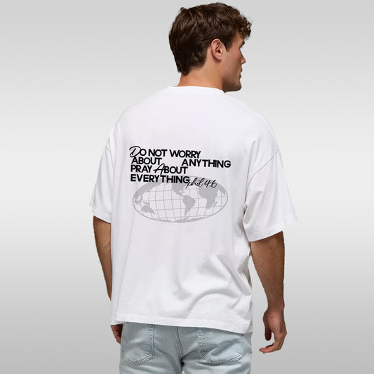 T-Shirt — “Do Not Worry About Anything; Pray About Everything” Inspirational Tee