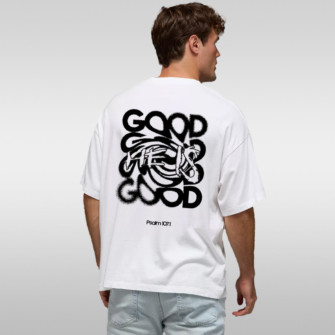 Good Vibes T‑Shirt — 'GOOD GOOD' Graphic Tee (Back Print)
